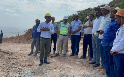 High-level Officials Conduct a Site Visit to Adama Town Water Supply Project